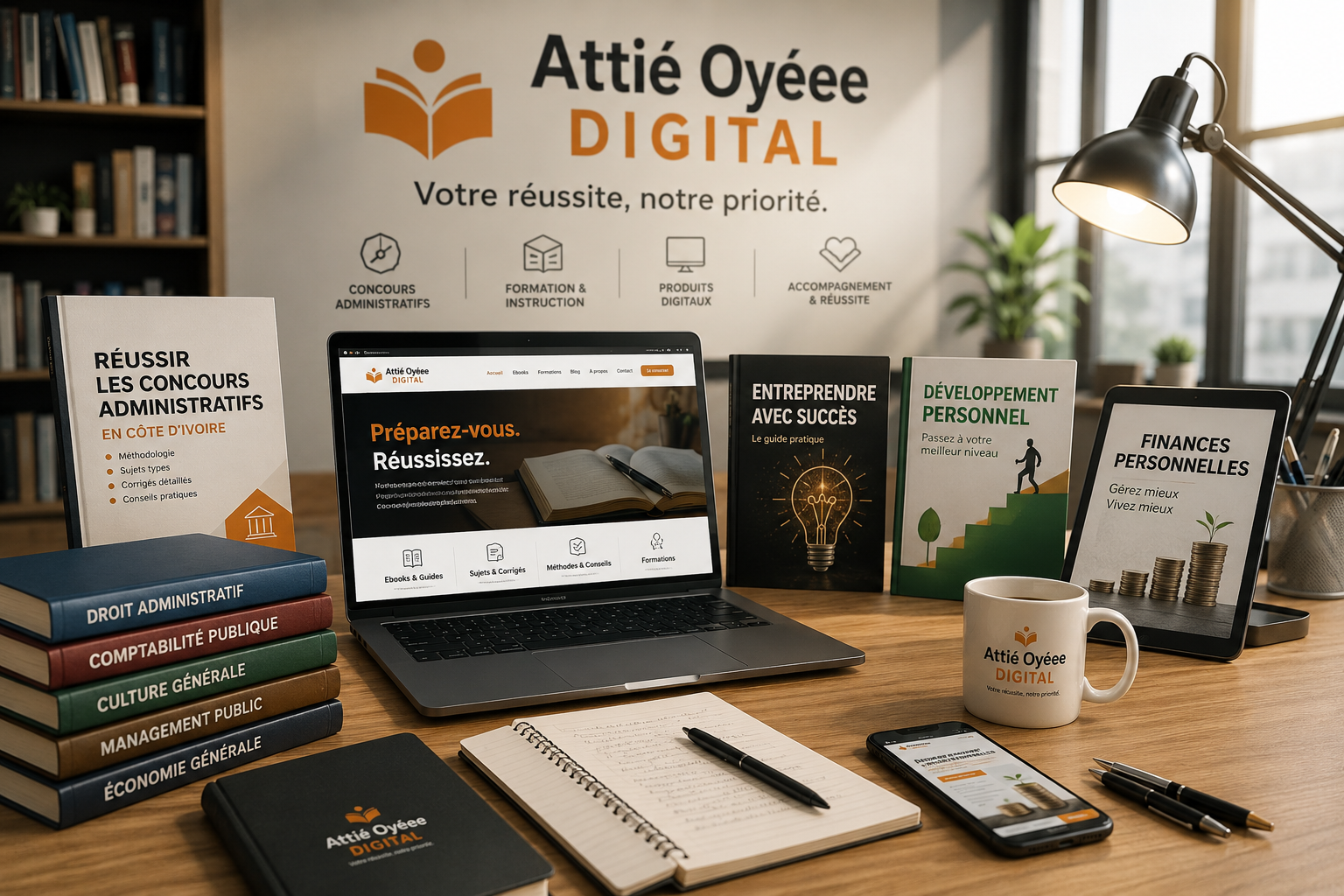Réussir, Apprendre et Grandir Ensemble ( Votre bibliothèque numérique de référence pour les examens et concours, la formation et le développement personnel en Côte d'Ivoire.)