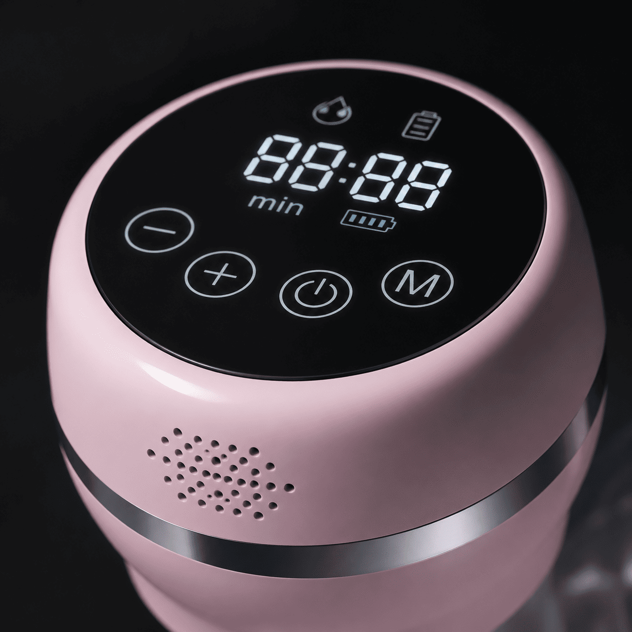 gros plan &eacute;cran LED et boutons tactiles du Lectric Breast Pump tire-lait &eacute;lectrique portable