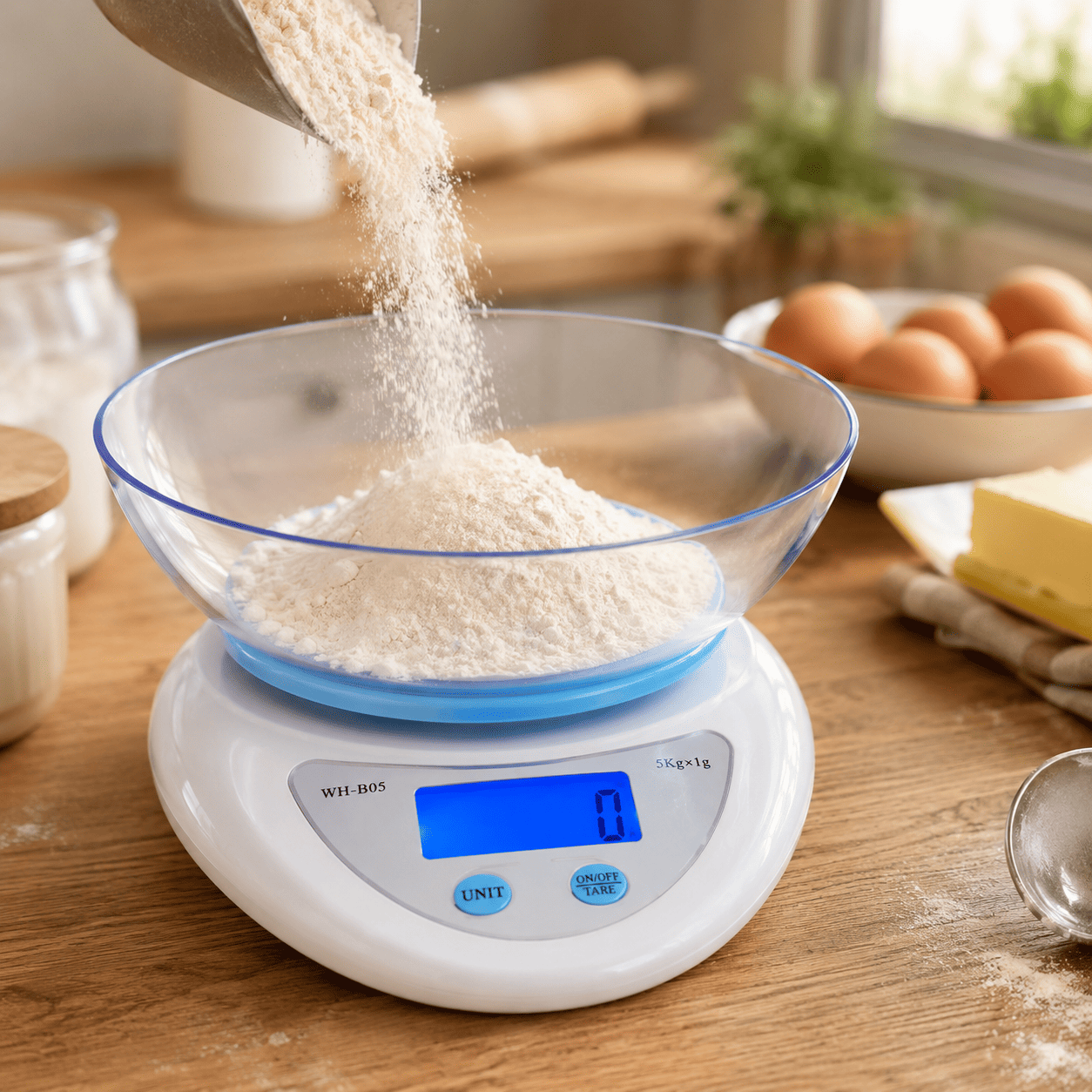 balance-cuisine-electronique-bol-utilisation-patisserie-farine