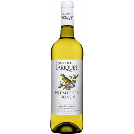 Premières Grives 2025 - Domaine Tariquet   0.75l Blanc • Sud-Ouest • Côtes de Gascogne IGP • 10.5% vol
