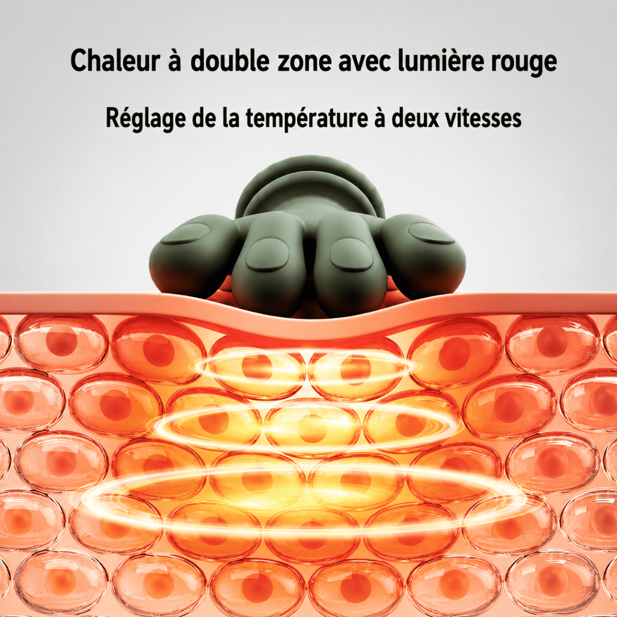 Masseur de main bionique en gel de silicone tissu N7/N8 Masseur sans logo Masseur infrarouge pour le cou Masseur portable pour la maison