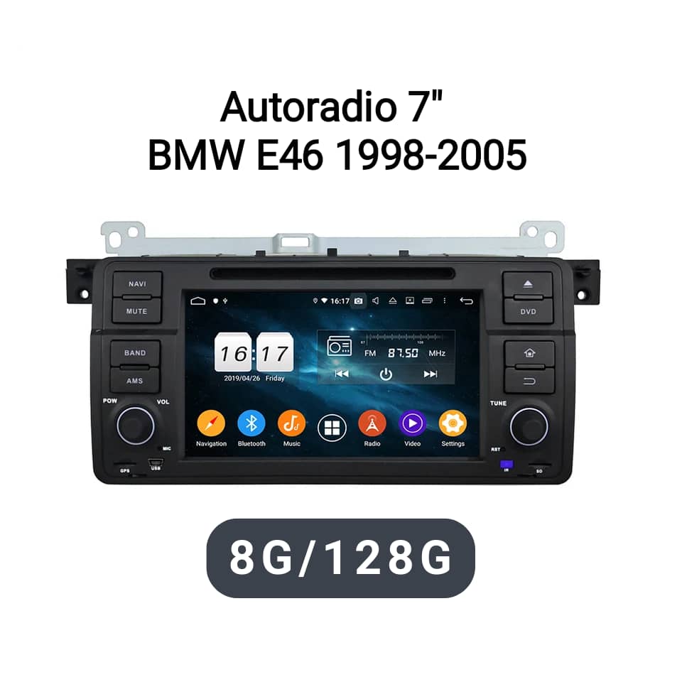 Autoradio BMW E46 - 7 pouces