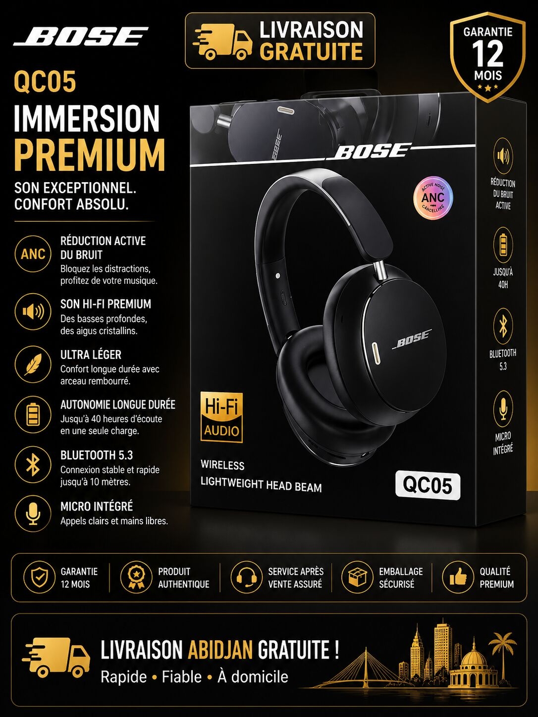 casque bose QC05