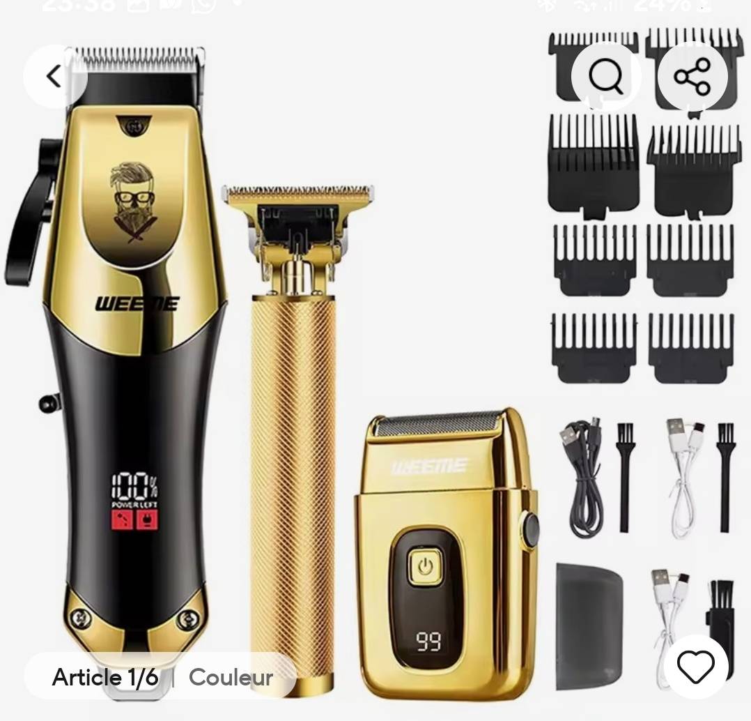 Tondeuse à cheveux électrique Vintage T9 pour hommes, tondeuse à barbe/Machine de coupe de cheveux Rechargeable avec Kit de tondeuse à cheveux pour le nez, cadeau pour petit ami