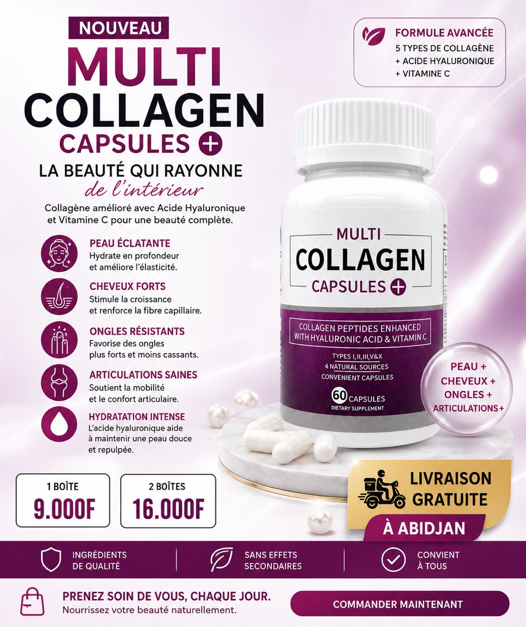 Multi Collagène 60 capsules 